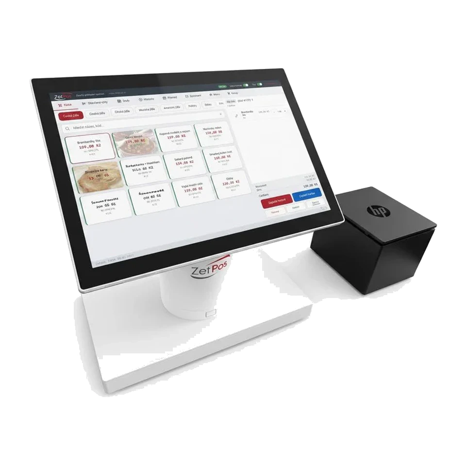 ZetPos 12,3″ — kompletní sestava, pohled 1